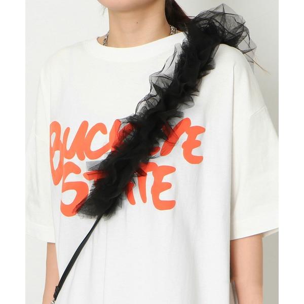 「フリルで華やか見え」レディース チュール フリルストラップ スマホショルダー アクセサリー 春夏秋...