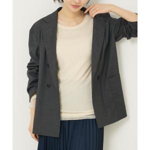 ジャケット テーラードジャケット 「セットアップ対応」グレンチェックジャケット レディース