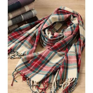 NEWYORKER（ニューヨーカー） チェックボーダーストール : タカシマヤ