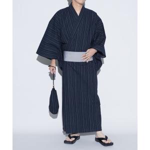 浴衣 浴衣 メンズ 6点 セット「 浴衣＋帯＋腰帯＋下駄＋扇子＋信玄袋 」 メンズ