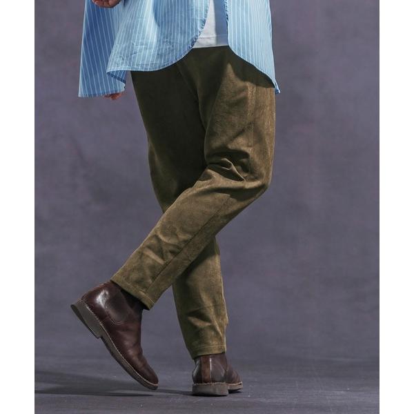 パンツ mp12626- フェイクスウェードペイズリーテーパードパンツ メンズ