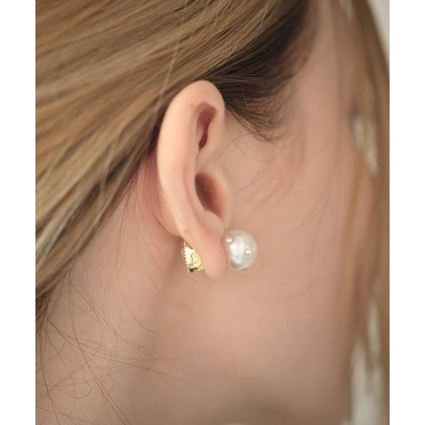 ピアス ビジューパール2Wayピアス レディース