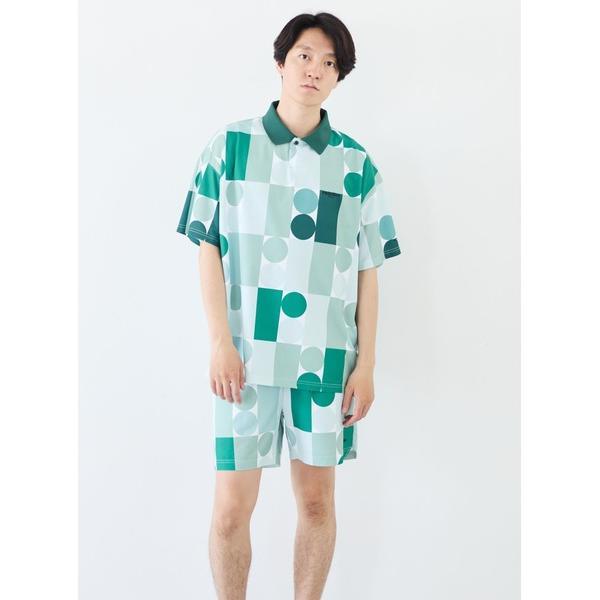 ポロシャツ r LOGO PRINT CLERIC POLO S/S メンズ