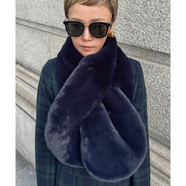 マフラー ストール エコファーマフラー レディース