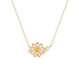 4℃（ヨンドシー） ネックレス K10 ピンクゴールド ダイヤモンド