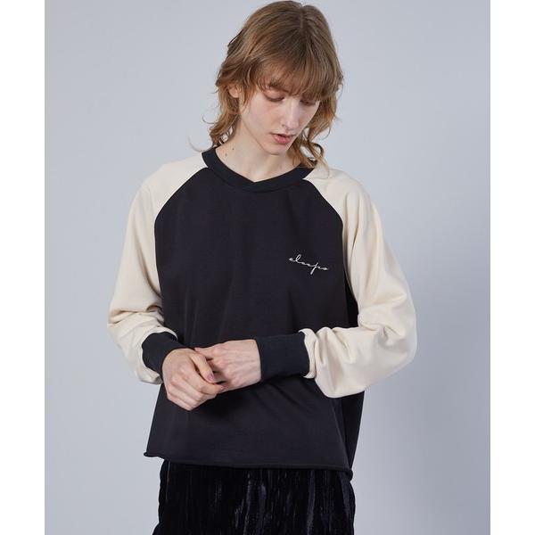 トレーナー スウェット 「ELOOPS」クロスカラーラグランスウェットシャツ レディース メンズ
