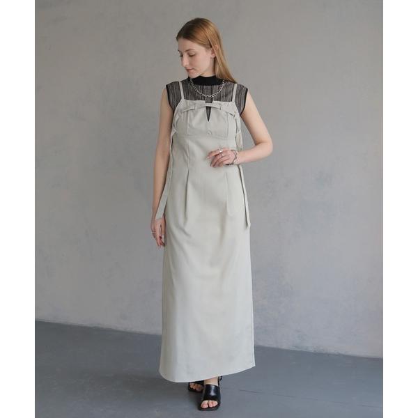 ワンピース 「＆g'aime」Iラインベルトキャミワンピース BELTED CAMISOLE DRE...