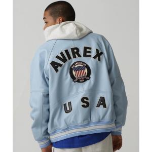 AVIREX アヴィレックス アーチロゴ スタジャン バーシティジャケット SIGNATUR VARSITY JACKET / シグネチャー バーシティ ジャケット