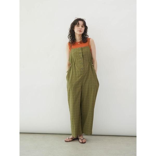 サロペット オーバーオール Front button cami salopette レディース