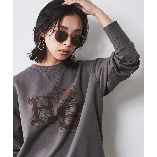 トレーナー スウェット フロッキープリントスウェット 「大きいサイズ有」シックスタイル レディース