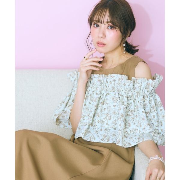 ワンピース 「大きいサイズ」 フリルビスチェSETワンピース marun