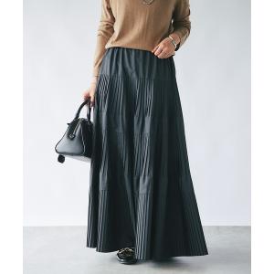 スカート タフタティアードスカート レディース