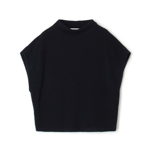 ベスト ジレ ファインブークレー ミドルネックベスト レディース