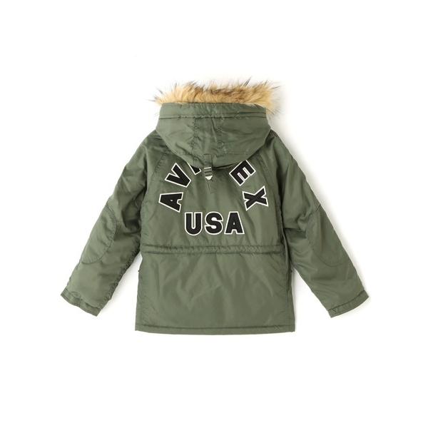 ミリタリージャケット モッズコート 「KID&apos;S」N-3B LOGO/N-3B ロゴ キッズ 子供服...