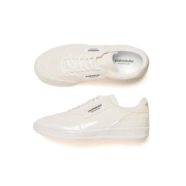 スニーカー yoshiokubo ヨシオクボ / SNEAKER カウレザーコーティングスニーカー ...