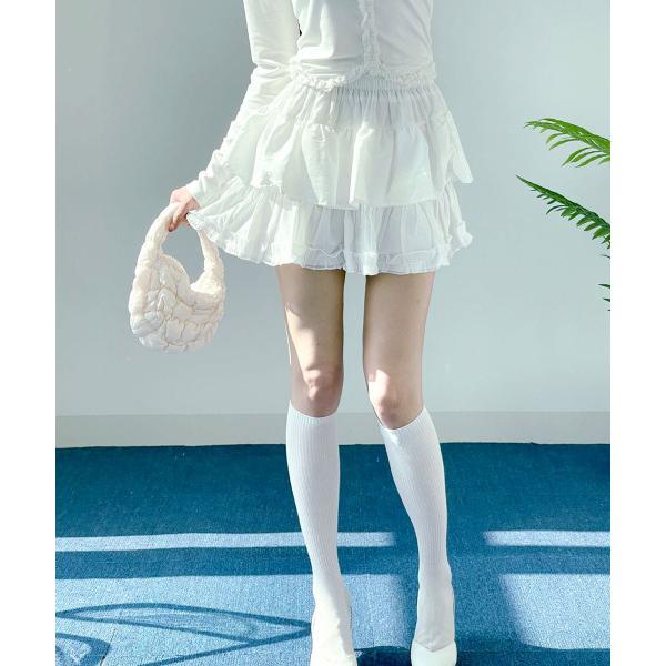 スカート フリルカンカン ミニスカート バレエコア フリルスカート  レディース スカート