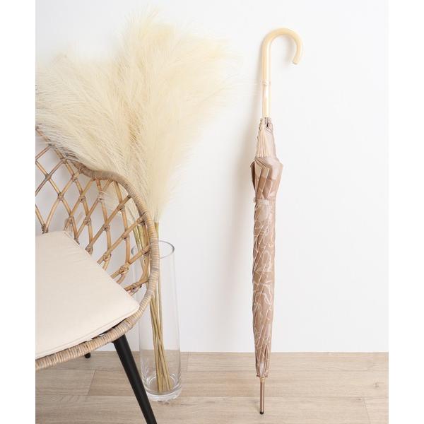 傘 GRCITO日本製 JQDバラ柄軽量カーボン手開き長傘 メンズ レディース