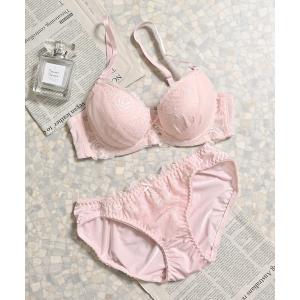 ブラジャー ショーツセット 花柄レースブラセットの商品画像