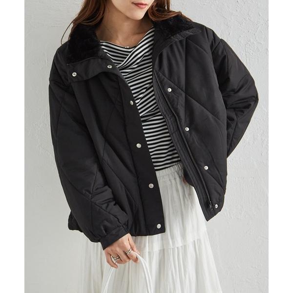 ダウンコート ダウンジャケット ダイヤキルトスタンドカラーエコダウンブルゾン レディース