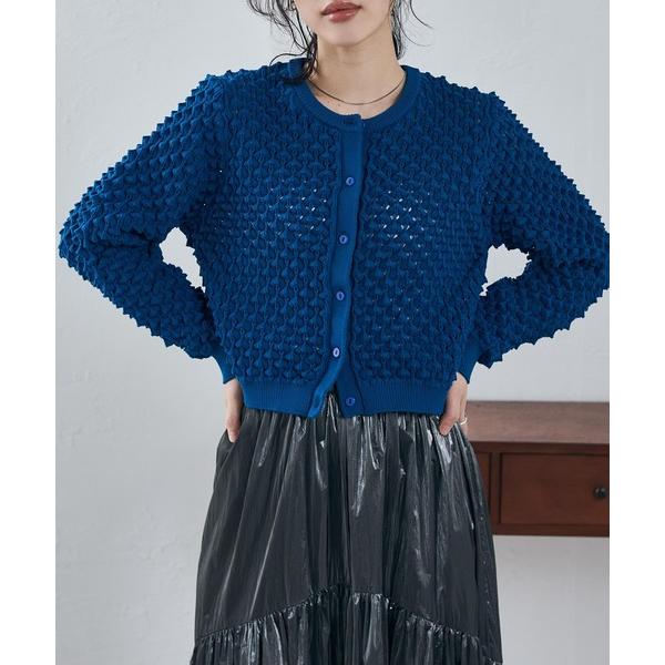 カーディガン ぽこぽこニットカーデ レディース