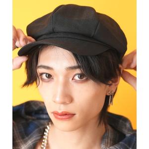 帽子 キャスケット an meets zakka ベルトポイントヘリンボーン