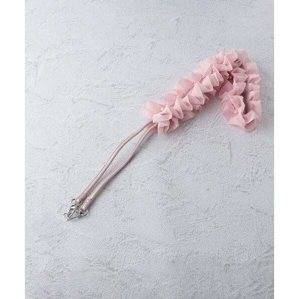 パール調タックフリルストラップ