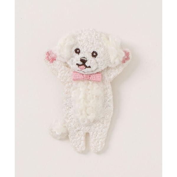 ブローチ ばんざいトイプードル レディース