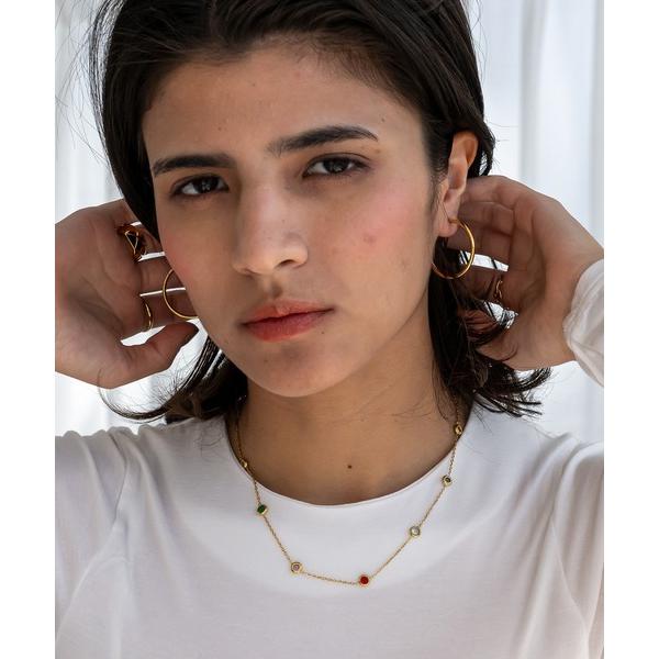 ピアス 金属アレルギー対応 シンプルフープステンレスピアス レディース