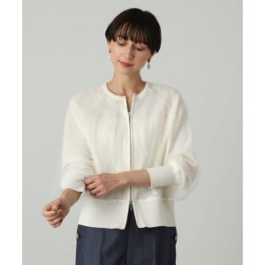 ブルゾン アウター メッシュレイヤージップブルゾン レディース