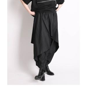 パンツ レイヤード アラジンサルエルパンツ レディース