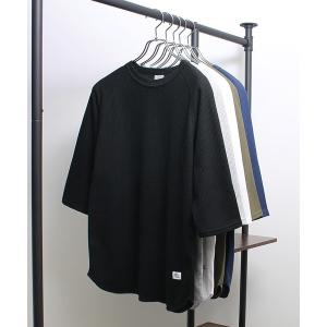 tシャツ 「JEMORGAN / ジェーイーモーガン」ワッフル７分袖ラグランラウンドTシャツ メンズ レディース