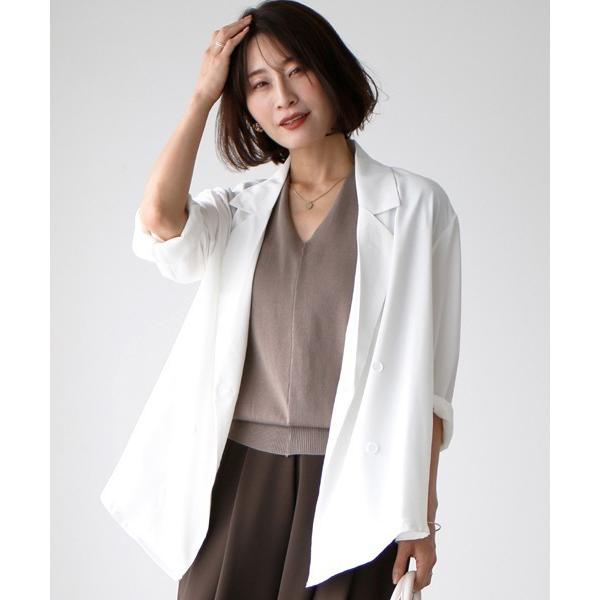 ジャケット テーラードジャケット 重宝する！働くあなたへブラウス風ジャケット レディース