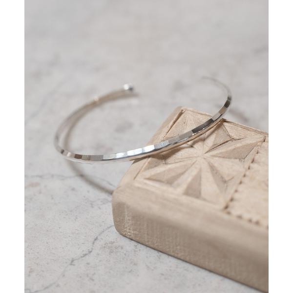 バングル 「SENTI」SHARPEN FINE BANGLE SV シャープド細バングル シルバー...