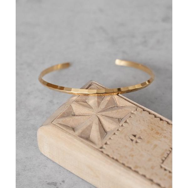 ブレスレット 「SENTI」SHARPEN FINE BANGLE GD シャープド細バングル ゴー...