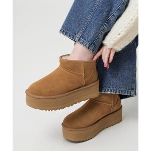 ブーツ 「UGG」クラシック ウルトラミニプラットフォーム ブーツ レディース