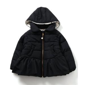 mezzo piano メゾピアノ 裾フリルショートダウン入りブルゾン