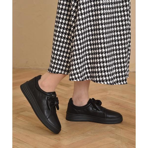 スリッポン 「JEWEL CASKET」リボンスリッポン レディース