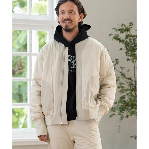 ブルゾン アウター mj10128-切り替えブルゾン-中綿キルティング メンズ