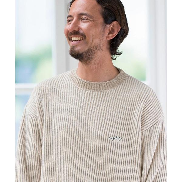 セーター ニット mn2998-ストライプニットPO-サイセンタク プルオーバー メンズ