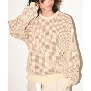 セーター ニット クルーネック オーバーサイズ ポップコーンニットPopcorn crew neck knit（ユニセックス） メンズ レディース