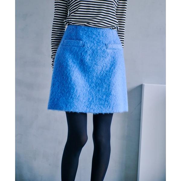 スカート モヘヤシャギーミニスカート