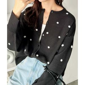 イタリア購入 ひらんと広がるペプラムフレア 美形に決まるカーディガン カーディガン v neck peplum cardigan /Vネック フレア ペプラム リブ