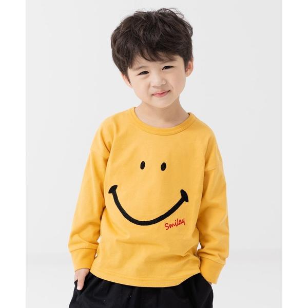 tシャツ スマイリーフェイス 長袖Tシャツ キッズ 子供服 男の子 女の子