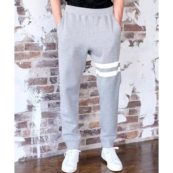 パンツ 「セットアップ可/Safari12月号｜Monomx11月号掲載」ツーライン 裏起毛スウェッ...