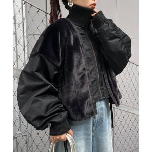 ジャケット ミリタリージャケット 「etsinta/エシンタ」ファー切替  