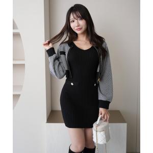 LIP SERVICE（リップサービス） ワンピース シェーディングチェック