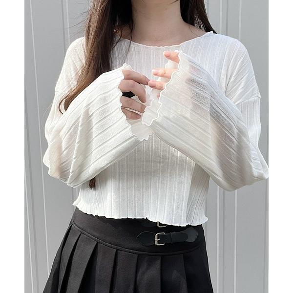 tシャツ メロウリブニット レディース