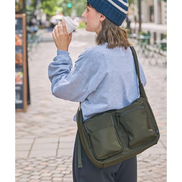 ショルダーバッグ バッグ ナイロン マルチポケット ショルダーバッグ / ボディバッグ レディース ...