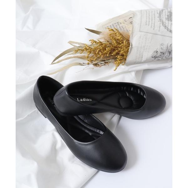 パンプス MODA LADIAN 毎日履くに人おすすめ　柔らかで楽々ぺたんこパンプス　かかとクッショ...