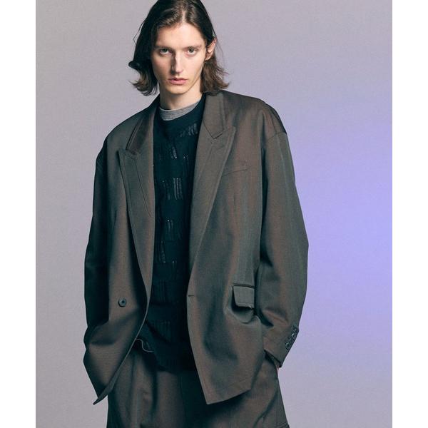 ジャケット テーラードジャケット 「UNISEX」Chambray Wool Prime-Over ...